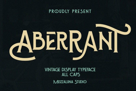 Aberrant: A Bold Serif for Creative Projects