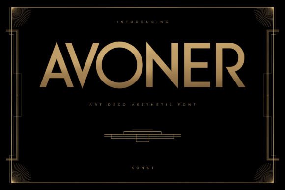 Avoner: A Luxurious Art Deco Font
