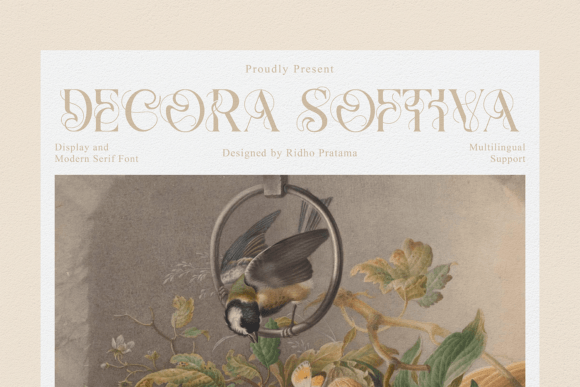 Decora Softiva: A Stylish Serif Font
