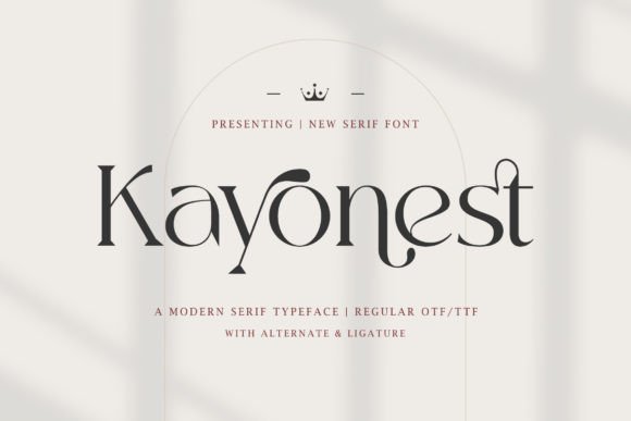 Kayonest: A Modern Serif for Editorial Design