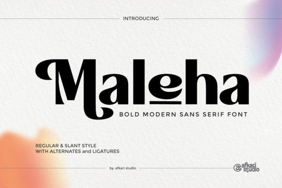 Maleha: A Bold Font for Modern Campaigns