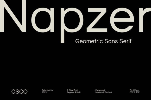Napzer: A Modern Sans Serif for Editorial Design