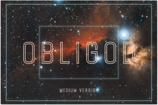 Obligod Outline Medium Font