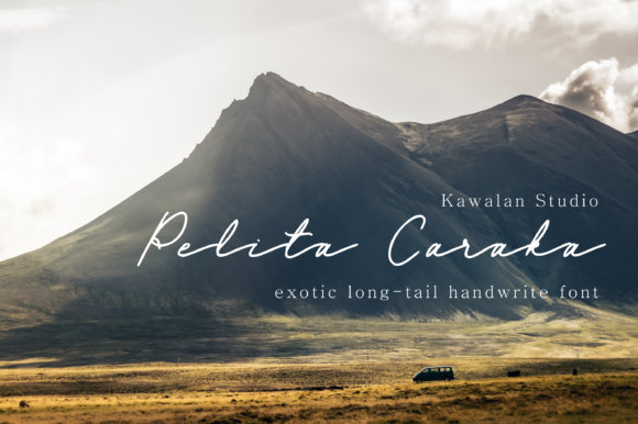 Pelita Caraka: A Script Font for Elegant Design