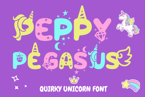 Peppy Pegasus: A Whimsical Font for Business