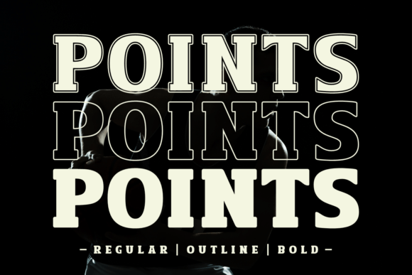 Points: A Stylish Display Font
