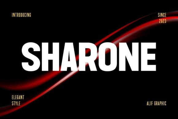 Sharone: A Bold Display Font for Digital Campaigns