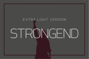 Strongend Extra Light: A Modern Sans Serif for Elegant Design