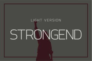 Strongend Light: A Font for Business Clarity